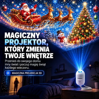 🌈⛄ 𝑺𝑪𝑵𝑫𝑹® HD Świąteczny Projektor – Plug & Play 🌲